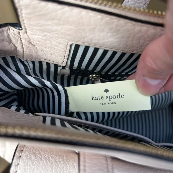 Kate Spade New York Tusk Color Meghan Long Strap Satchel with Front Pocket - Picture 11 of 16